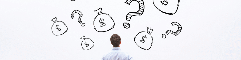 person thinking about finanicial