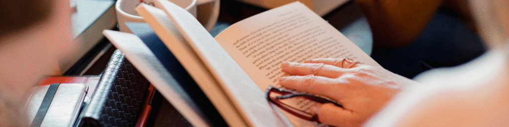 reading book