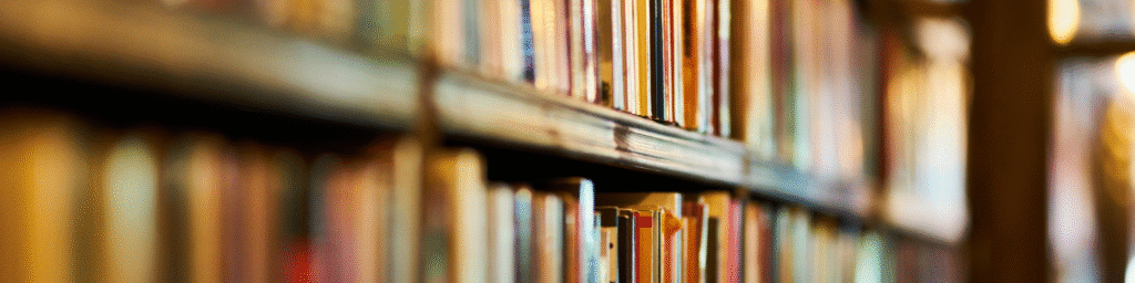 Books resting on smooth surface