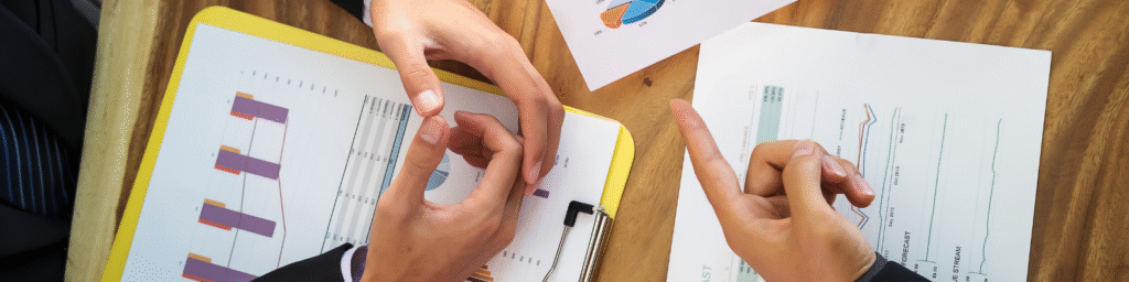 people analyzing data