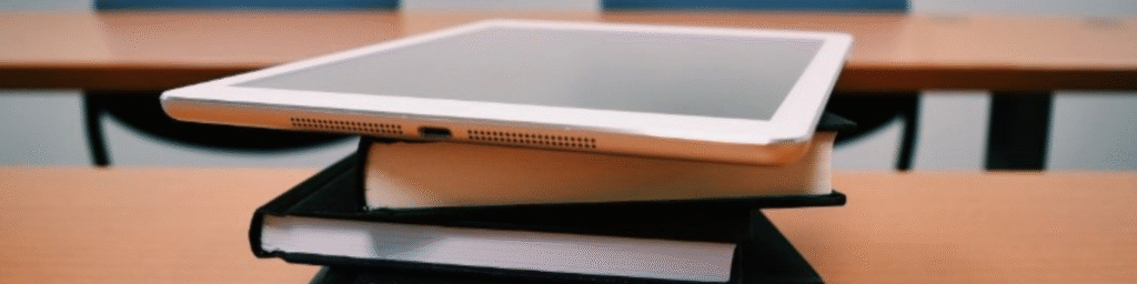 books with tablet